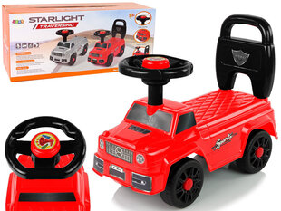 Stumjamā mašīna Lean Toys QX-5500- 2 Ar atzveltni Red cena un informācija | Rotaļlietas zīdaiņiem | 220.lv