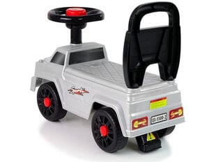 Машина-толокар Lean Toys QX-5500- 2 со спинкой Серебристая цена и информация | Игрушки для малышей | 220.lv