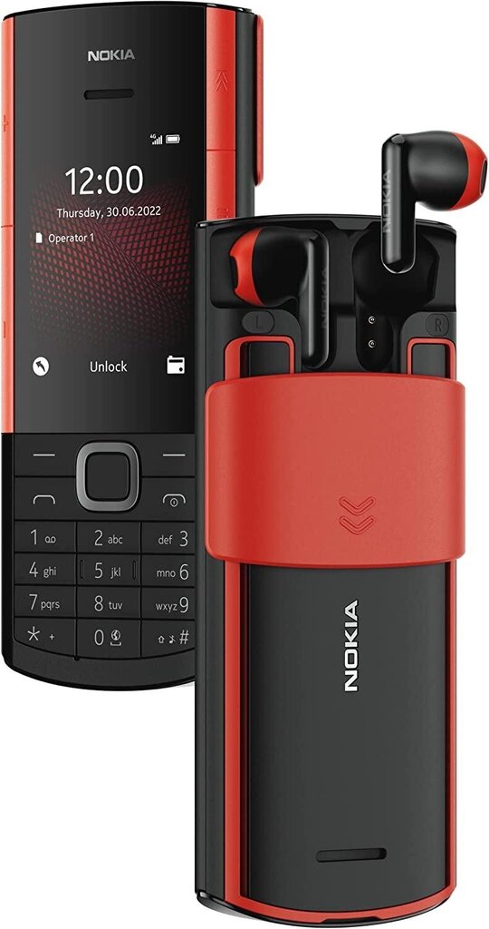 Nokia 5710 XA Dual SIM Black/Red cena un informācija | Mobilie telefoni | 220.lv