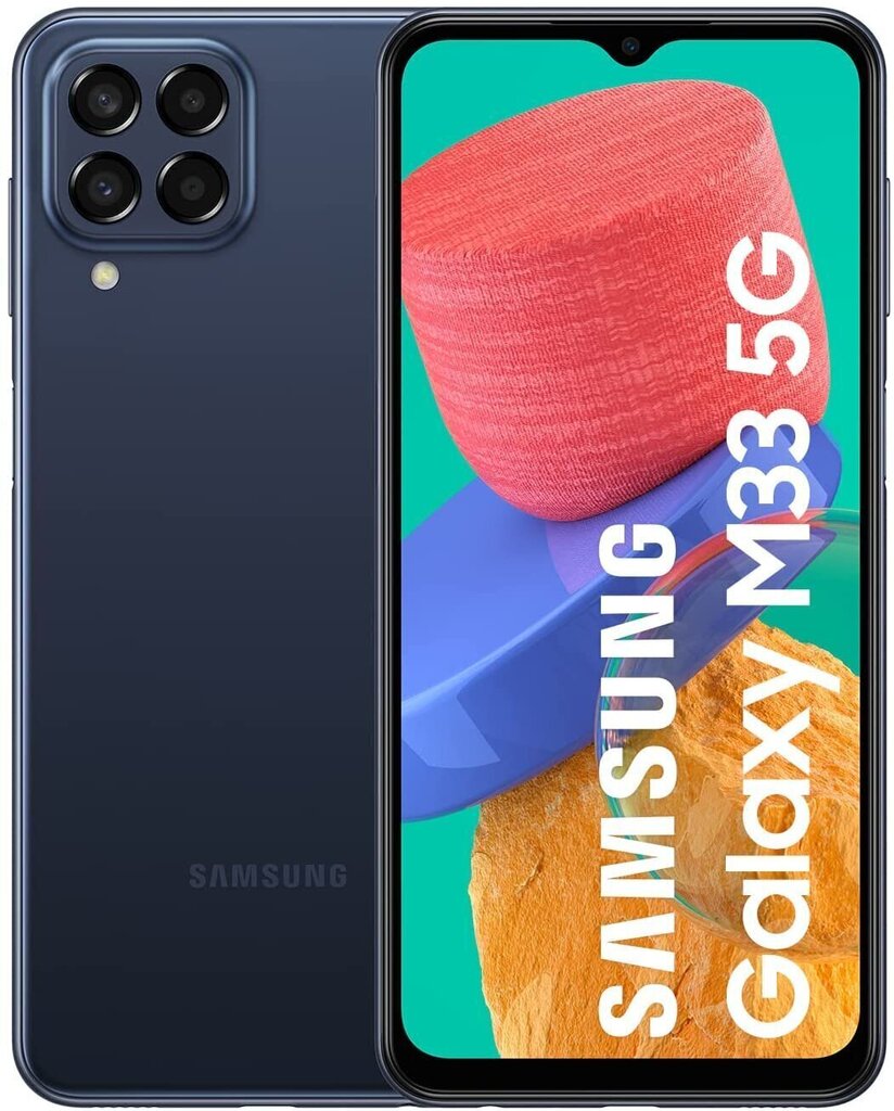 Samsung Galaxy M33 5G 6/128GB Dual SIM SM-M336BZBGEUE Blue cena un informācija | Mobilie telefoni | 220.lv