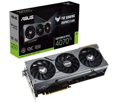 Asus TUF Gaming GeForce RTX 4070 Ti 12GB GDDR6X OC Edition cena un informācija | Videokartes (GPU) | 220.lv