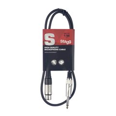 Stagg SMC1XP, XLR/Aux 6.3 mm, 1 m цена и информация | Кабели и провода | 220.lv