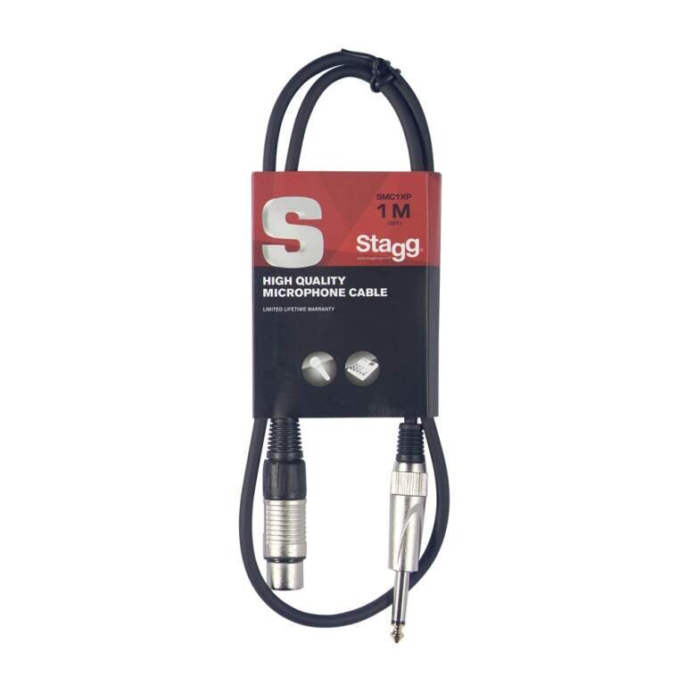 Stagg SMC1XP, XLR/Aux 6.3 mm, 1 m цена и информация | Kabeļi un vadi | 220.lv