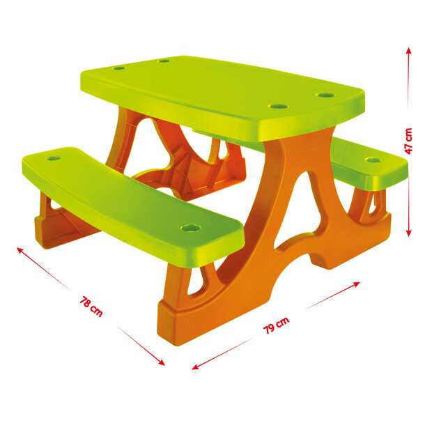 Plastmasas piknika galds Mochtoys 10722 cena un informācija | Bērnu rotaļu laukumi, mājiņas | 220.lv