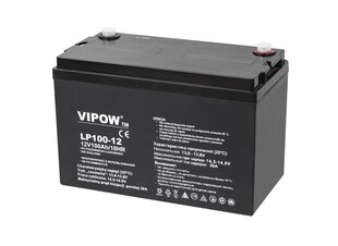 Свинцовый аккумулятор VIPOW 12В 100Ач цена и информация | Аккумуляторы | 220.lv