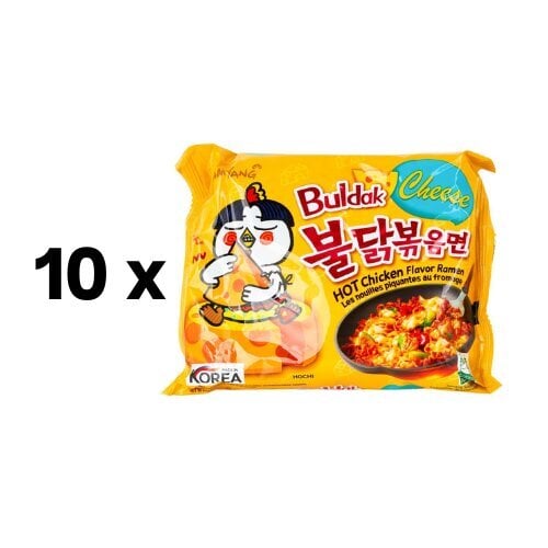 Nūdeles SAMYANG Hot Chicken Ramen Siers, 140 g iepakojums 10 gab. цена и информация | Makaroni | 220.lv