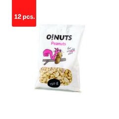 Арахис O!NUTS, половинки, 150 г x 12 шт.  цена и информация | Закуски, чипсы | 220.lv