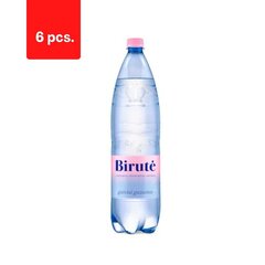 Природная минеральная вода BIRUTĖ, газированная, 1 л, PET D x 6 шт.  цена и информация | Вода | 220.lv