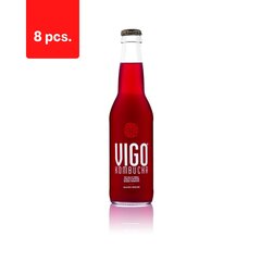 Atsvaidzinošs tējas dzēriens VIGO Kombucha, Acai, gāzēts, organisks, 0,330l, D, LT-EKO-001 x 8 gab. cena un informācija | Atsvaidzinoši dzērieni | 220.lv