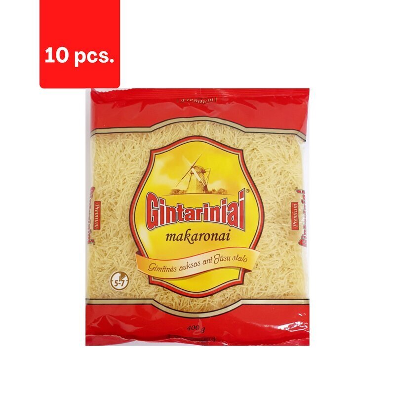 DZINTARA makaroni, vermicelli, 400 g x 10 gab. цена и информация | Makaroni | 220.lv