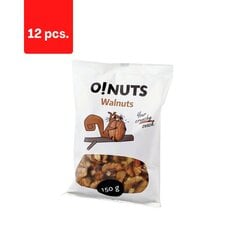 Грецкие орехи O!NUTS, 150 г x 12 шт. цена и информация | Орехи, сухофрукты, семечки | 220.lv