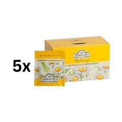 Zāļu tēja AHMAD CAMOMILE & LEMONGRASS 20 aploksnes pa 1,5g, iepakojumā 5gab. cena un informācija | Tēja | 220.lv