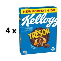 Pārslas KELLOGG'S Tresor Milk Choco 410g iepakojums 4 gab. cena un informācija | KELLOGG'S Pārtikas preces | 220.lv