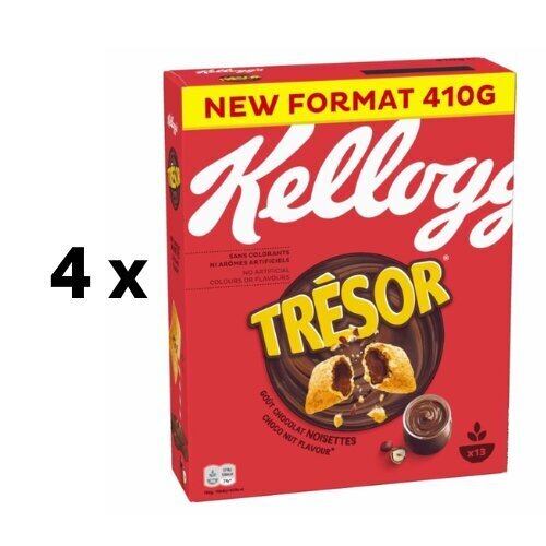 Pārslas KELLOGG'STResor Choco Nut, 410g iepakojums 4 gab. cena un informācija | Brokastu pārslas | 220.lv
