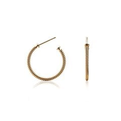 Paul Hewitt Rope Hoop Earring PH-ER-ROH-G PH-ER-ROH-G цена и информация | Серьги | 220.lv