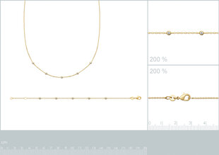 Колье с золотым покрытием 750°, произведено во Франции цена и информация | Украшения на шею | 220.lv
