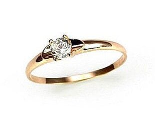 Золотое кольцо 0.93 г, размер: 15.5, 585° цена и информация | Кольца | 220.lv