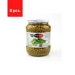 Konservēti zirņi TASTE LAND, 660 g / 445 g x 8 gab. cena un informācija | Konservēti produkti | 220.lv