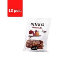 Фундук O!NUTS, 150 г x 12 шт. цена и информация | Орехи, сухофрукты, семечки | 220.lv