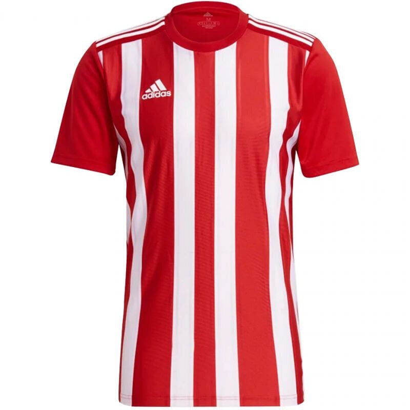 Futbola krekls Adidas Striped 21 Jersey M GN7624, sarkans cena un informācija | Futbola formas un citas preces | 220.lv