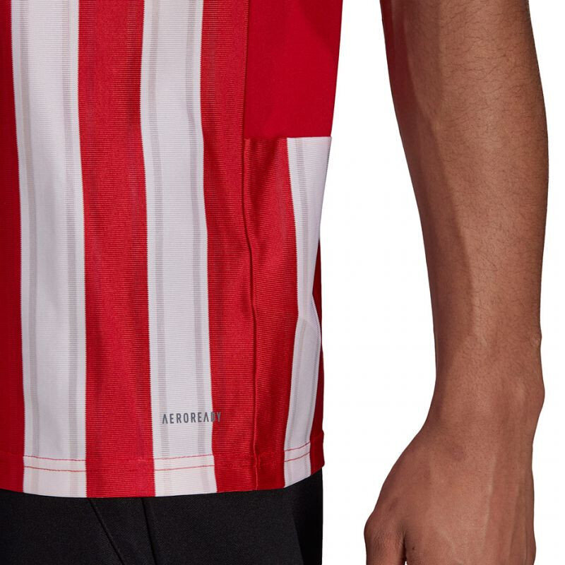 Futbola krekls Adidas Striped 21 Jersey M GN7624, sarkans cena un informācija | Futbola formas un citas preces | 220.lv