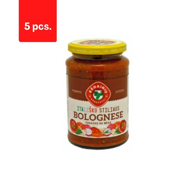 Mērce KÄDAINI Bolognese, ar gaļu, 400 g x 5 gab. cena un informācija | Mērces | 220.lv