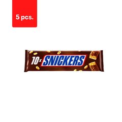 Šokolādes tāfelītes SNICKERS, 10x50g x 5 pac. cena un informācija | Saldumi | 220.lv