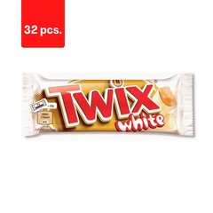 Шоколадная плитка TWIX White, 46 г x 32 шт. цена и информация | Конфетки | 220.lv