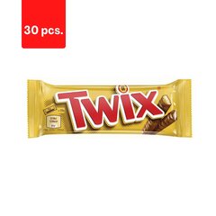 Šokolādes tāfelīte TWIX, 50 g x 30 gab. цена и информация | Сладости | 220.lv