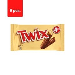 Šokolādes tāfelīšu komplekts TWIX Bonus Pack 4 x 50 g x 9 iepakojumi. cena un informācija | Saldumi | 220.lv