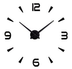 Sienas pulkstenis liels 80-120 cm melns 4 cipari cena un informācija | Interjera priekšmeti | 220.lv