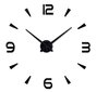 Sienas pulkstenis liels 80-120 cm melns 4 cipari цена и информация | Interjera priekšmeti | 220.lv