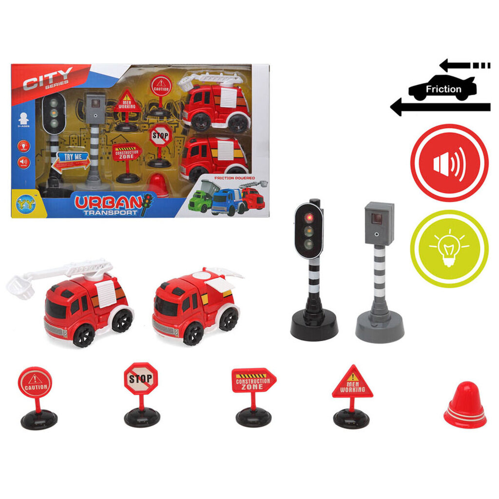 Transportlīdzekļu rotaļu komplekts City Series Fire cena un informācija | Rotaļlietas zēniem | 220.lv