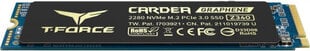 Cietais Disks Team Group CARDEA ZERO Z340 1 TB SSD cena un informācija | Iekšējie cietie diski (HDD, SSD, Hybrid) | 220.lv