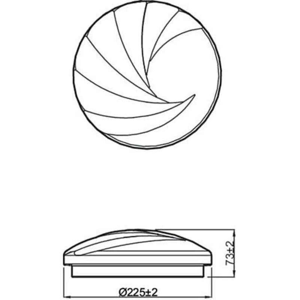 Griestu lampa Philips Shell Ø 25 cm, balts cena un informācija | Griestu lampas | 220.lv