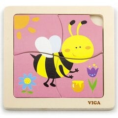 Развивающий пазл из дерева Пчелка Viga (2448) 1389 цена и информация | Игрушки для малышей | 220.lv