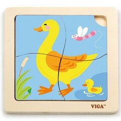 Развивающий пазл из дерева Viga Duck (2610) 3146 цена и информация | Игрушки для малышей | 220.lv