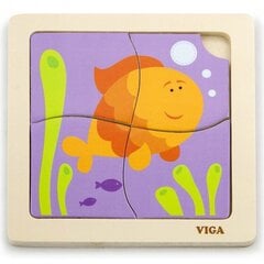 Развивающий пазл из дерева Viga Fish (3154) 1440 цена и информация | Игрушки для малышей | 220.lv