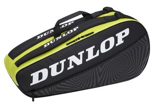 Tennis Bag Dunlop SX CLUB 6 racket 55L black/yellow цена и информация | Товары для большого тенниса | 220.lv