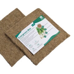 Evergreen Mat 100% linu šķiedras paklājiņš mikrozaļumu audzēšanai, 25 cm x 25 cm x 4 gab. cena un informācija | Grunts, zeme, kūdra, komposts | 220.lv