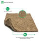 Evergreen Mat 100% linu šķiedras paklājiņš mikrozaļumu audzēšanai, 25 cm x 25 cm x 4 gab. цена и информация | Grunts, zeme, kūdra, komposts | 220.lv