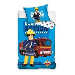 Bērnu gultasveļas komplekts Fireman Sam 100x135cm, 2 daļas cena un informācija | Bērnu gultas veļa | 220.lv