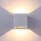 Betona pelēks Riak LED āra sienas gaismeklis cena un informācija | Āra apgaismojums | 220.lv