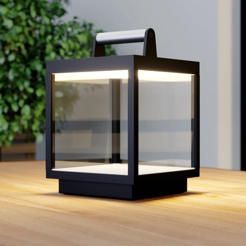 Cube āra LED galda lampa, uzlādējama cena un informācija | Āra apgaismojums | 220.lv