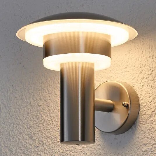 Dekoratīva LED nerūsējošā tērauda āra sienas lampa Lillie cena un informācija | Āra apgaismojums | 220.lv