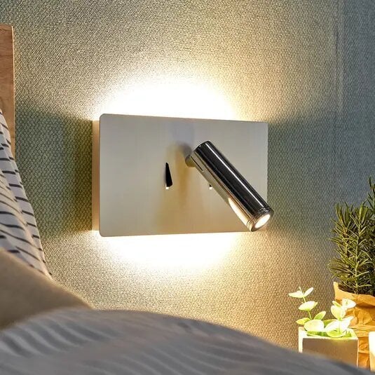 Elske LED sienas lampa ar lasīšanas gaismu cena un informācija | Sienas lampas | 220.lv