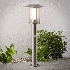 Gregory LED kolonnu lampa, nerūsējošais tērauds, ar sensoru cena un informācija | Āra apgaismojums | 220.lv