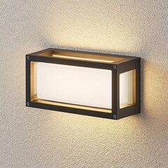 Harpa LED āra sienas gaismeklis 25 x 12,5 cm, bez rievām cena un informācija | Āra apgaismojums | 220.lv