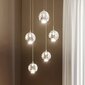 Hayley LED piekaramā lampa, 5 spuldzes, apaļa, hromēta цена и информация | Lustras | 220.lv