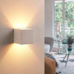 Kay LED ģipša gaisma, kas spīd uz augšu un uz leju cena un informācija | Lindby Mēbeles un interjers | 220.lv